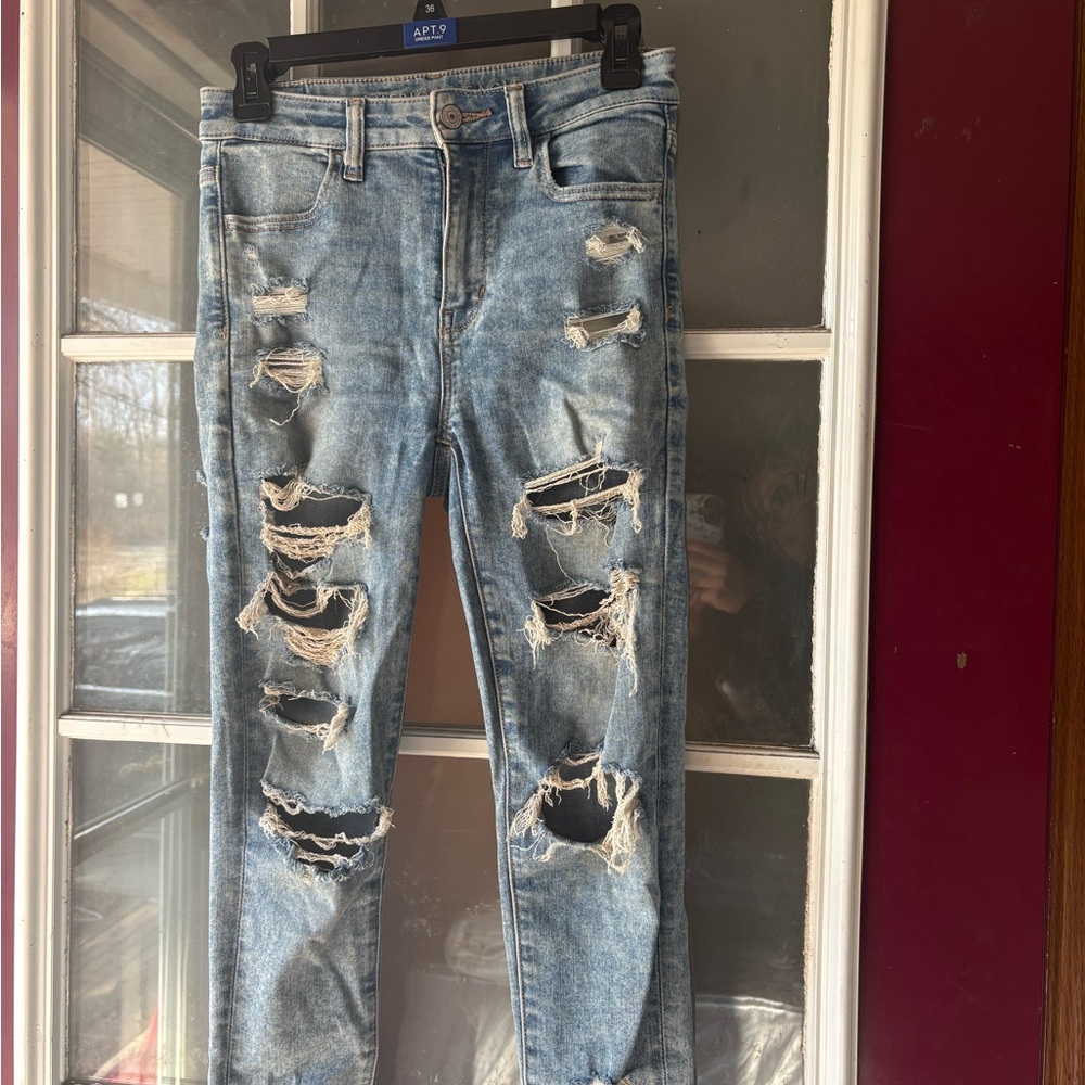 American Eagle Outfitters Light Blue Denim Shorts